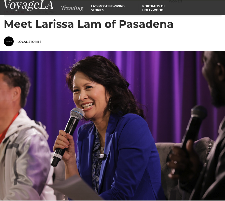 Larissa Lam Interviewed by VoyageLA